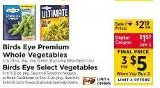 ShopRite Birds Eye Vegetables offer