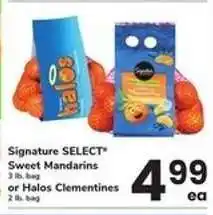 Safeway Signature SELECT Sweet Mandarins or Halos Clementines offer