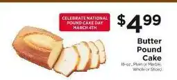 ShopRite Butter Pound Cake offer