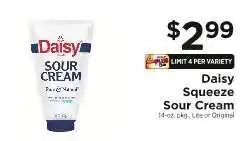 ShopRite Daisy Squeeze Sour Cream offer
