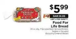 ShopRite Food For Life Bread offer
