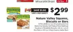 ShopRite Nature Valley Squares, Biscuits or Bars offer