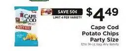 ShopRite Cape Cod Potato Chips Party Size offer