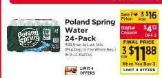 ShopRite Poland Spring Water 24-Pack offer