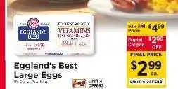 ShopRite Eggland's Best Large Eggs offer