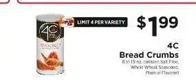 ShopRite 4C Bread Crumbs offer