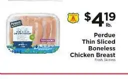 ShopRite Perdue Thin Sliced Boneless Chicken Breast offer