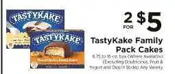 ShopRite TastyKake Family Pack Cakes offer