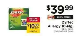 ShopRite Zyrtec Allergy 10 mg offer