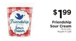 ShopRite Friendship Sour Cream offer