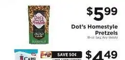 ShopRite Dot's Homestyle Pretzels offer