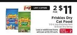 ShopRite Friskies Dry Cat Food offer