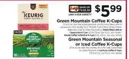 ShopRite Green Mountain Coffee K-Cups offer