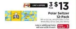 ShopRite Polar Seltzer 12-Pack offer