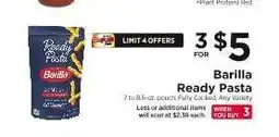 ShopRite Barilla Ready Pasta offer