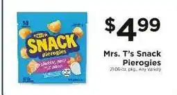 ShopRite Mrs.T's Snack Pierogies offer