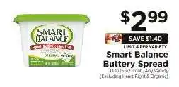ShopRite Smart Balance Buttery Spread offer