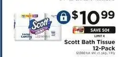 ShopRite Scott Bath Tissue 12-Pack offer