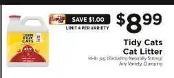 ShopRite Tidy Cats Cat Litter offer