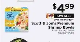 ShopRite Scott & Jon's Premium Shrimp Bowls offer