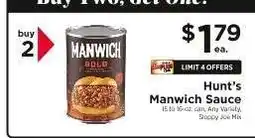 ShopRite Hunt's Manwich Sauce offer