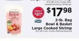 ShopRite Bowl & Basket Large Cooked Shrimp offer