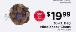 ShopRite Middleneck Clams offer
