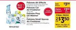 ShopRite Febreze Air Effects offer