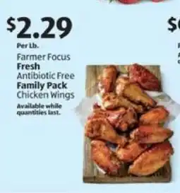 Aldi Farmer Focus Fresh Antibiotic Free Family Pack Chicken Wings offer
