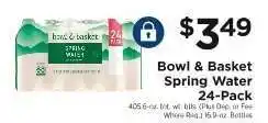 ShopRite Bowl & Basket Spring Water 24-Pack offer