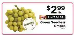 ShopRite Green Seedless Grapes offer