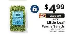 ShopRite Little Leaf Farms Salads offer