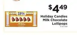 ShopRite Holiday Candies Milk Chocolate Lollipops offer