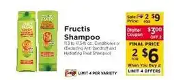 ShopRite Fructis Shampoo offer