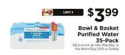 ShopRite Bowl & Basket Purified Water 35-Pack offer