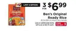 ShopRite Ben's Original Ready Rice offer