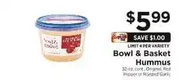 ShopRite Bowl & Basket Hummus offer