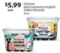 Aldi Choceur Dark Coconut or English Toffee Almonds offer