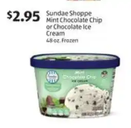 Aldi Sundae Shoppe Mint Chocolate Chip or Chocolate Ice Cream offer
