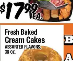 Western Beef Fresh Baked Cream Cakes offer