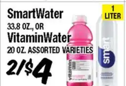 Western Beef SmartWater 33.8 OZ., OR VitaminWater 20 OZ offer