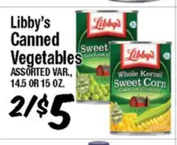 Western Beef Libby's Canned Vegetables offer