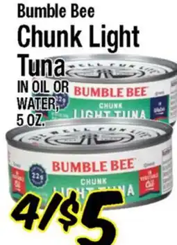 Western Beef Bumble Bee Chunk Light Tuna offer