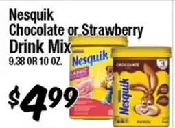 Western Beef Nesquik Chocolate or Strawberry Drink Mix offer