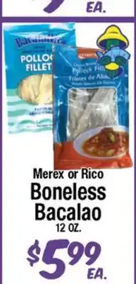 Western Beef Merex or Rico Boneless Bacalao offer