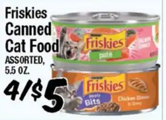 Western Beef Friskies Canned Cat Food offer