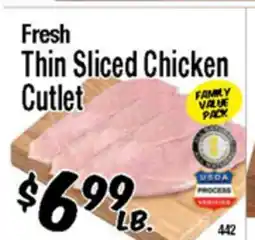 Western Beef Fresh Thin Sliced Chicken Cutlet offer
