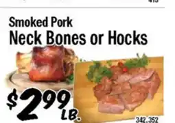 Western Beef Smoked Pork Neck Bones or Hocks offer
