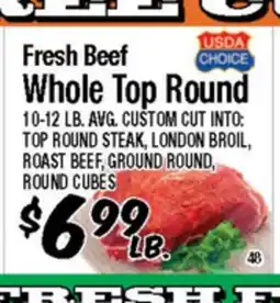 Western Beef Fresh Beef Whole Top Round offer