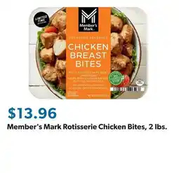 Sam's Club Member's Mark Rotisserie Chicken Bites, 2 lbs offer